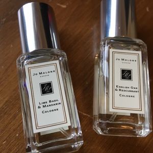 2 Jo Malone perfumes-lime basil..., english oak...
